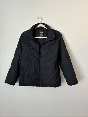 L.L.Bean Women’s Black Down Puffer Jacket Size Small Lightweight Winter Coat
